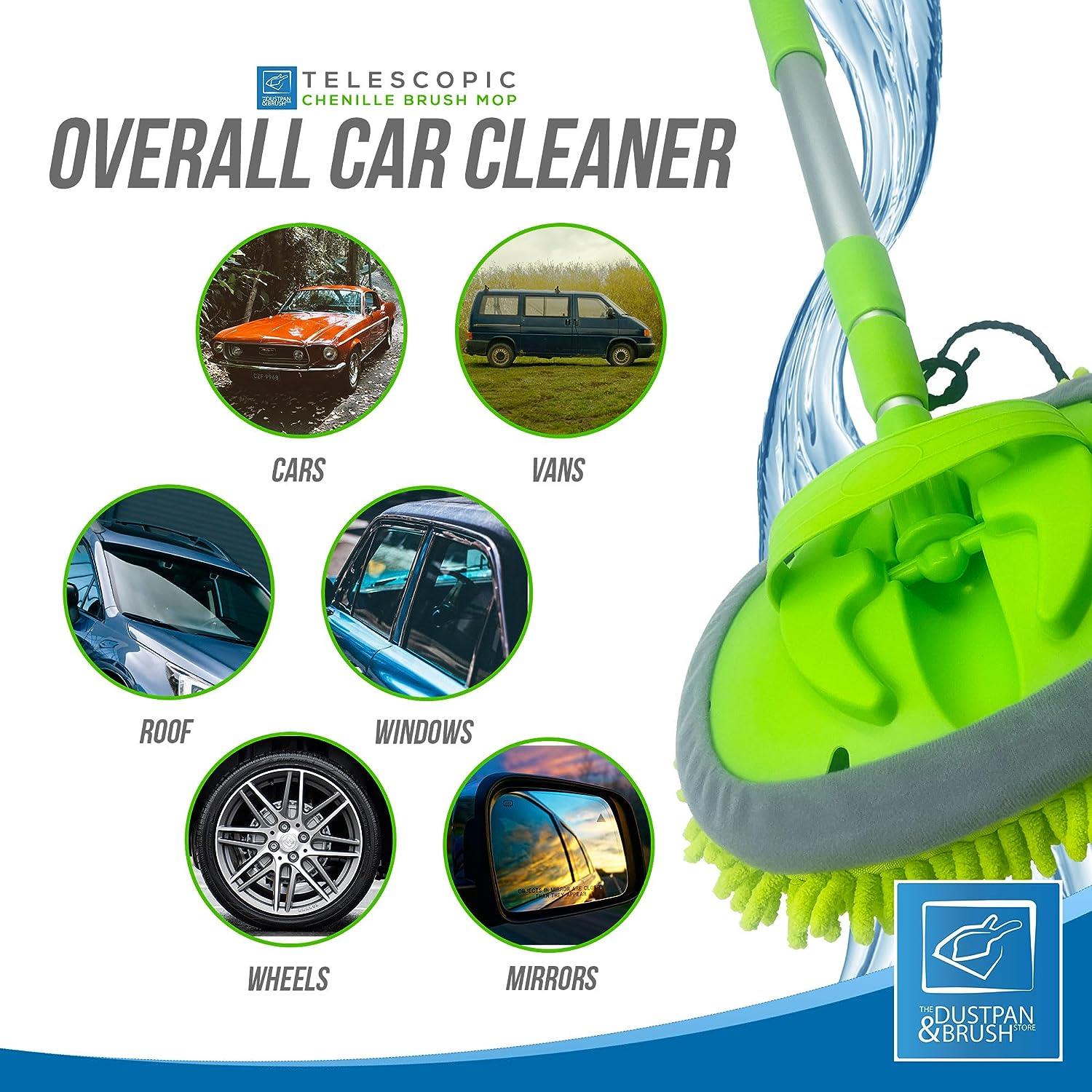 Chenille Car Wash Mop with Telescopic Handle