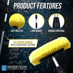 Water Flow Car Wash Brush