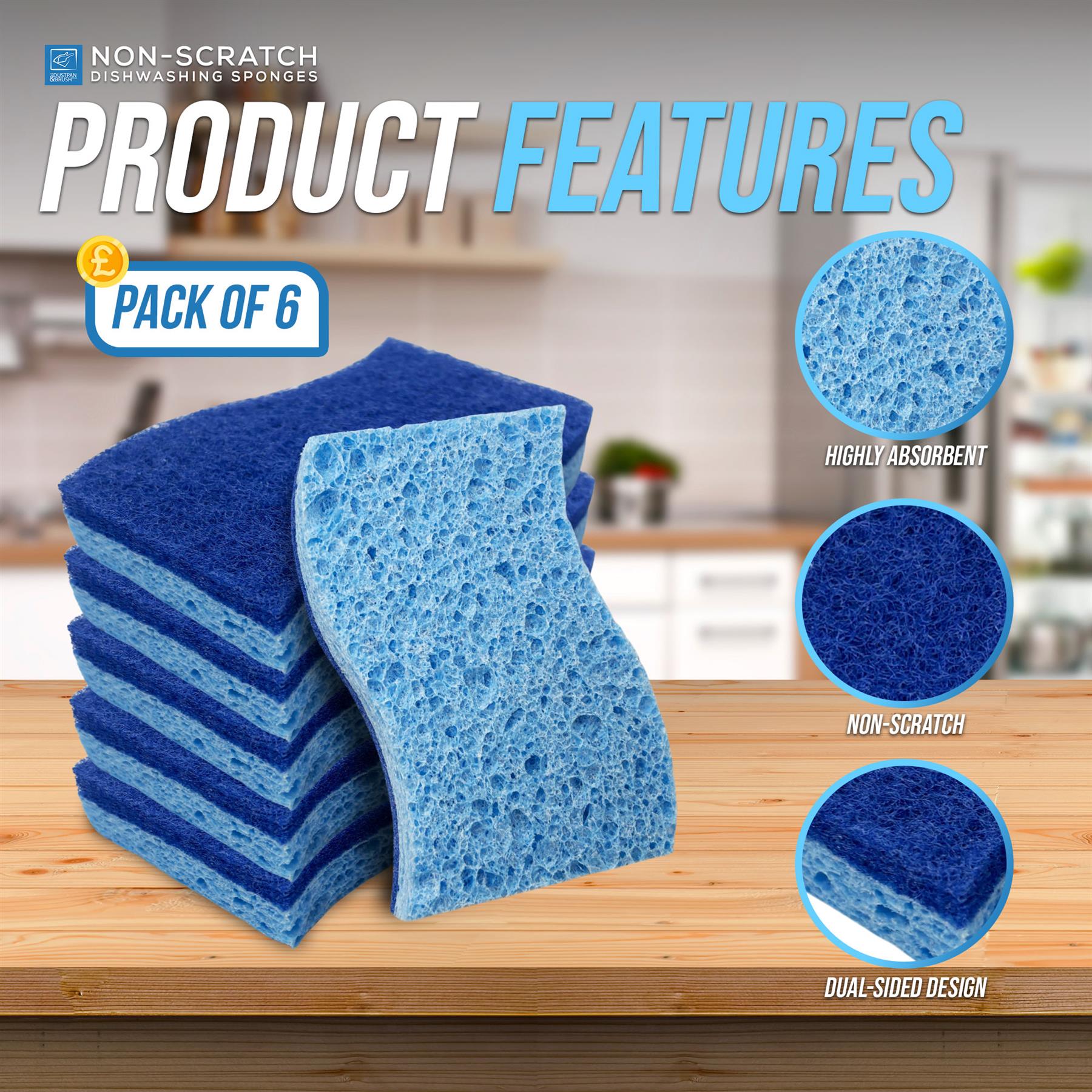 Super Sponge Scourers - Pack of 6