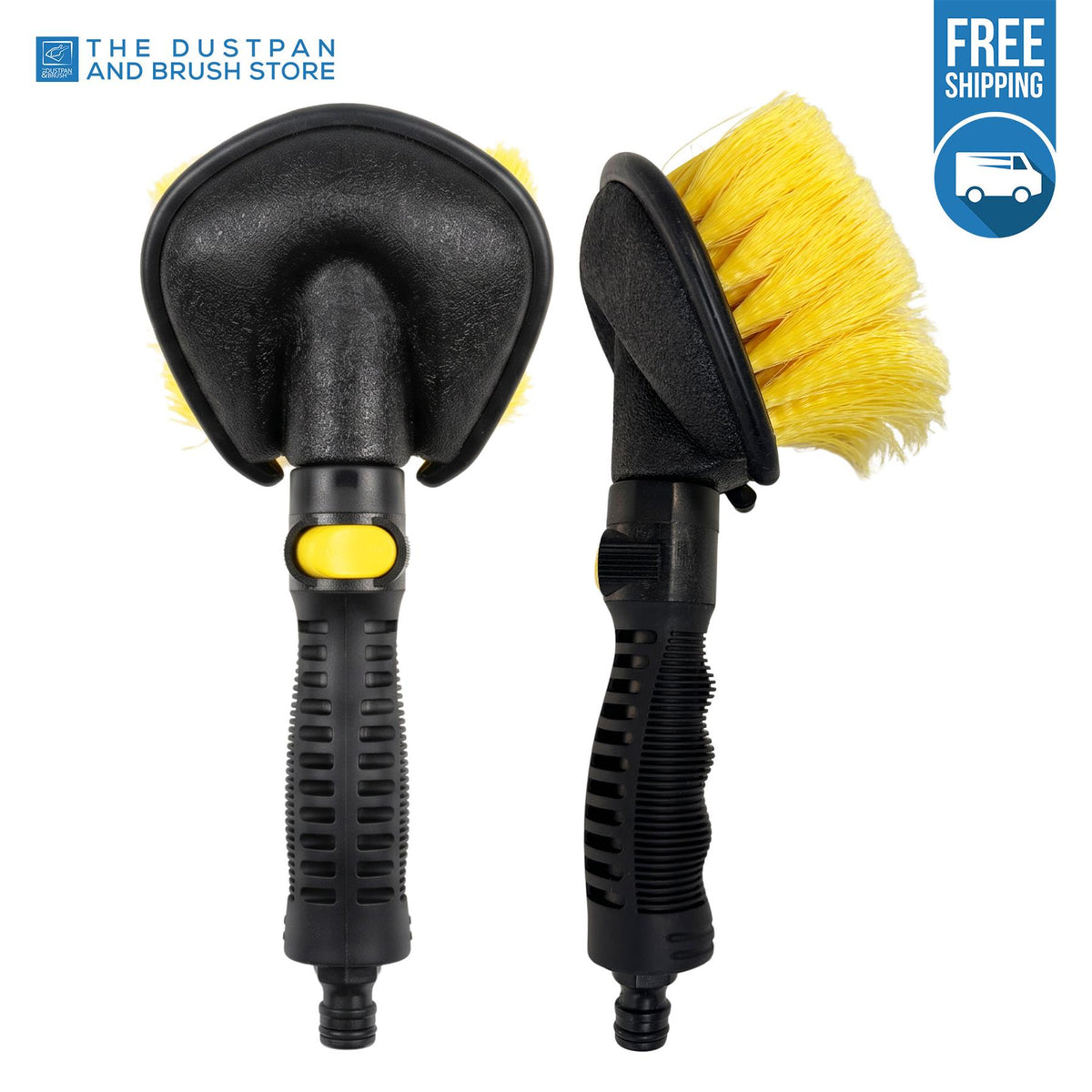 Water-Fed Hand Brush with On/Off Water Control