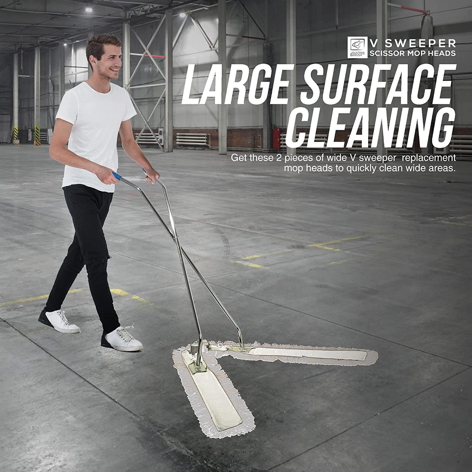 V Sweeper Large Floor Mop Refills - Pack of 2