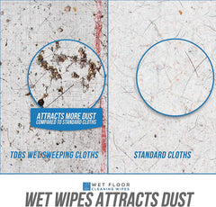 Wet Floor Cleaning Wipes - Pack of 6