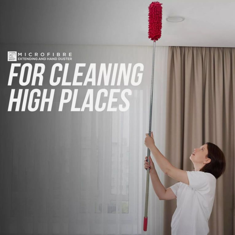 Microfibre Bendy Feather with Extendable Handle & Hand Duster Set