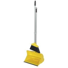 Yellow Long Handled Dustpan and Brush Colour Coded