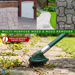 Replacement Weed Brush Head – Steel Wire Joint & Patio Cleaner - The Dustpan and Brush Store