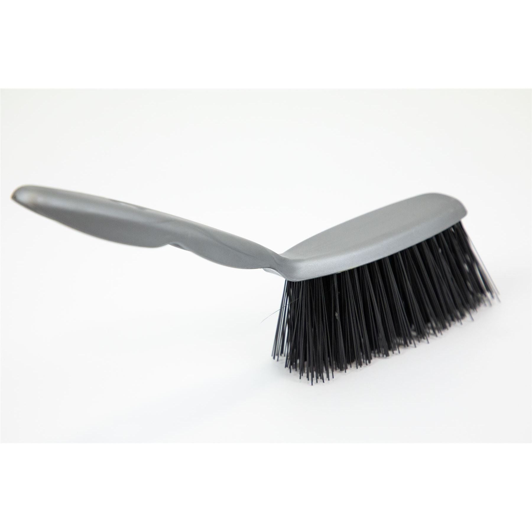 Plastic Hand Brush with Stiff Synthetic Bristles