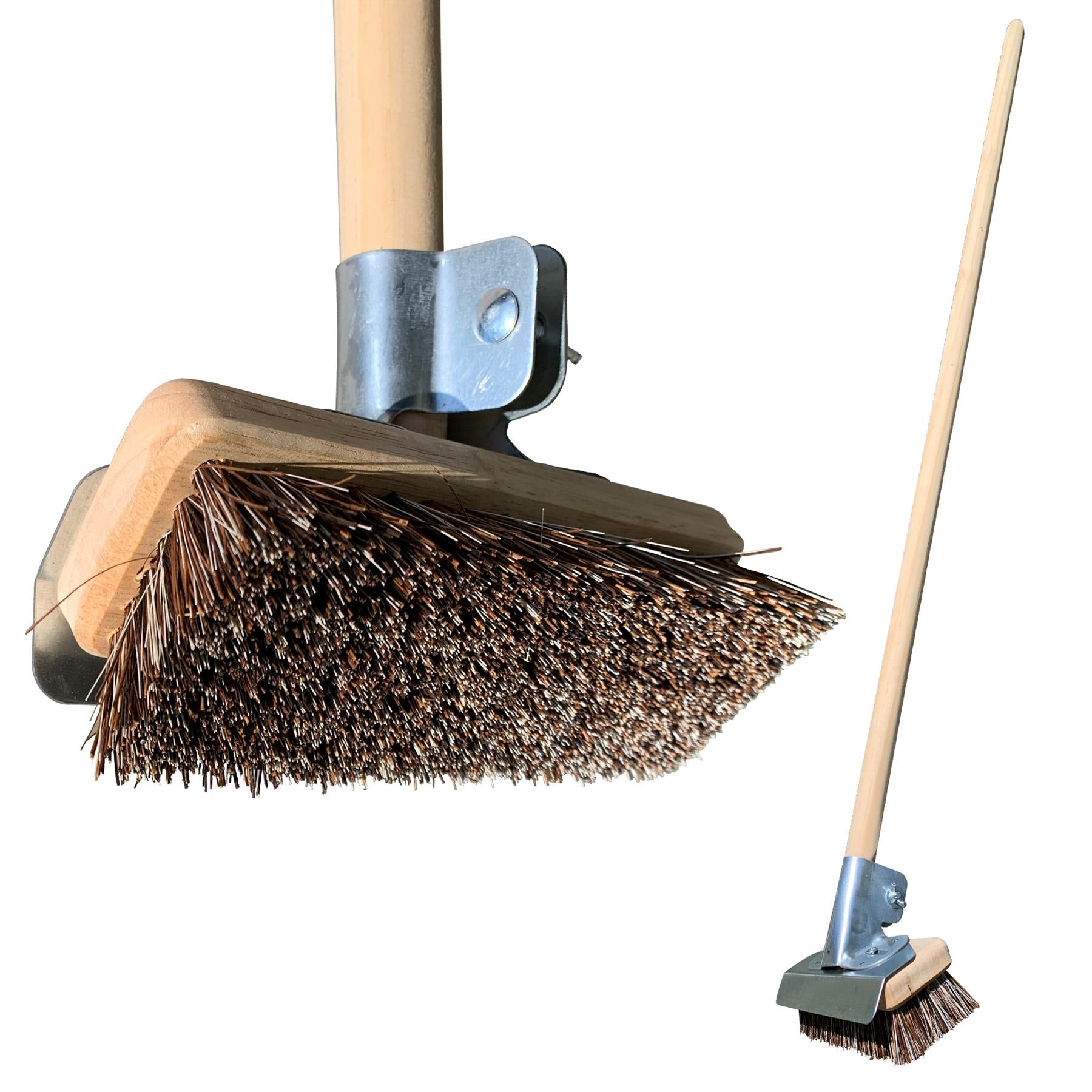 Super Heavy Duty Deck Scrub Metal Scraper Weeding Brush for Decking Paving Patio - The Dustpan and Brush Store