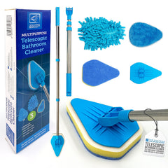 Telescopic Bathroom Mop and Multi-Surface Cleaning Kit - The Dustpan and Brush Store
