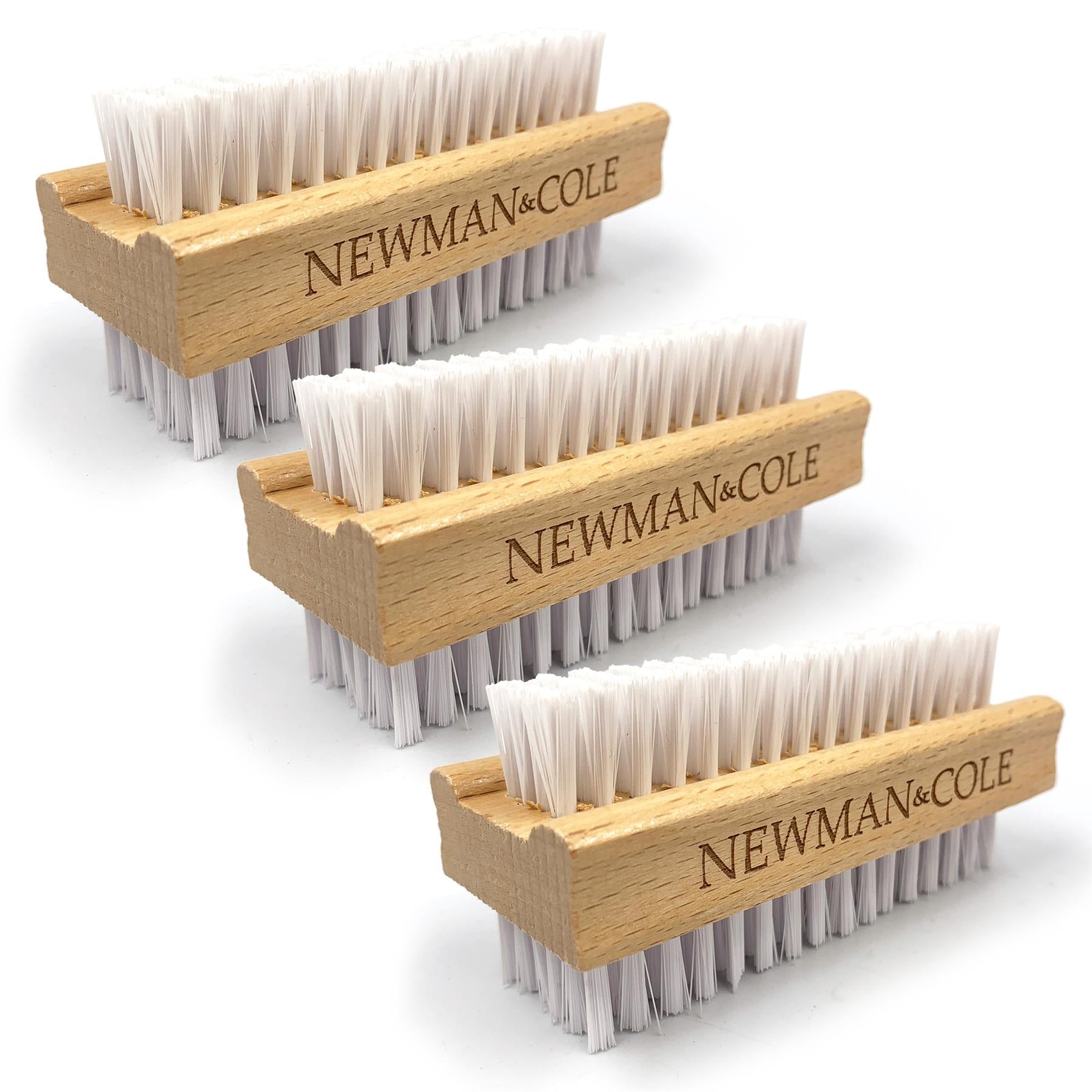 Newman and Cole Wooden Nail Brush - Pack of 3