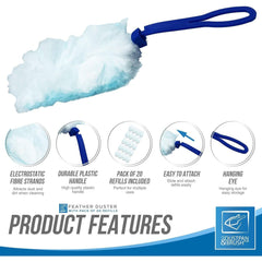 Fluffy Duster Refill 2 Packs & Handle