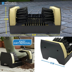Heavy Duty Boot Scraper Brush – Outdoor Mud Cleaner - The Dustpan and Brush Store