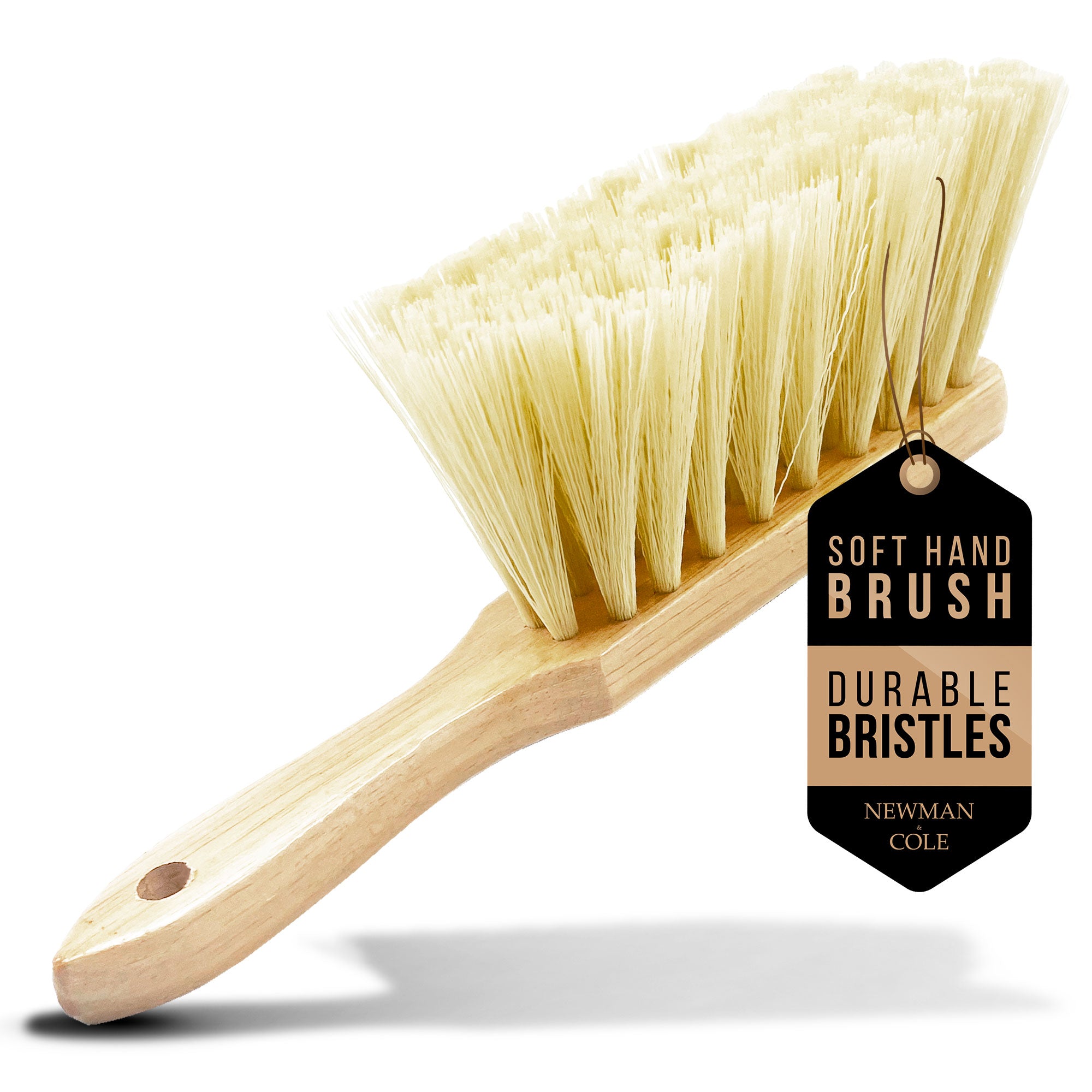 Newman and Cole Varnished Soft PVC Hand Brush - soft hand brush with durable bristles 
