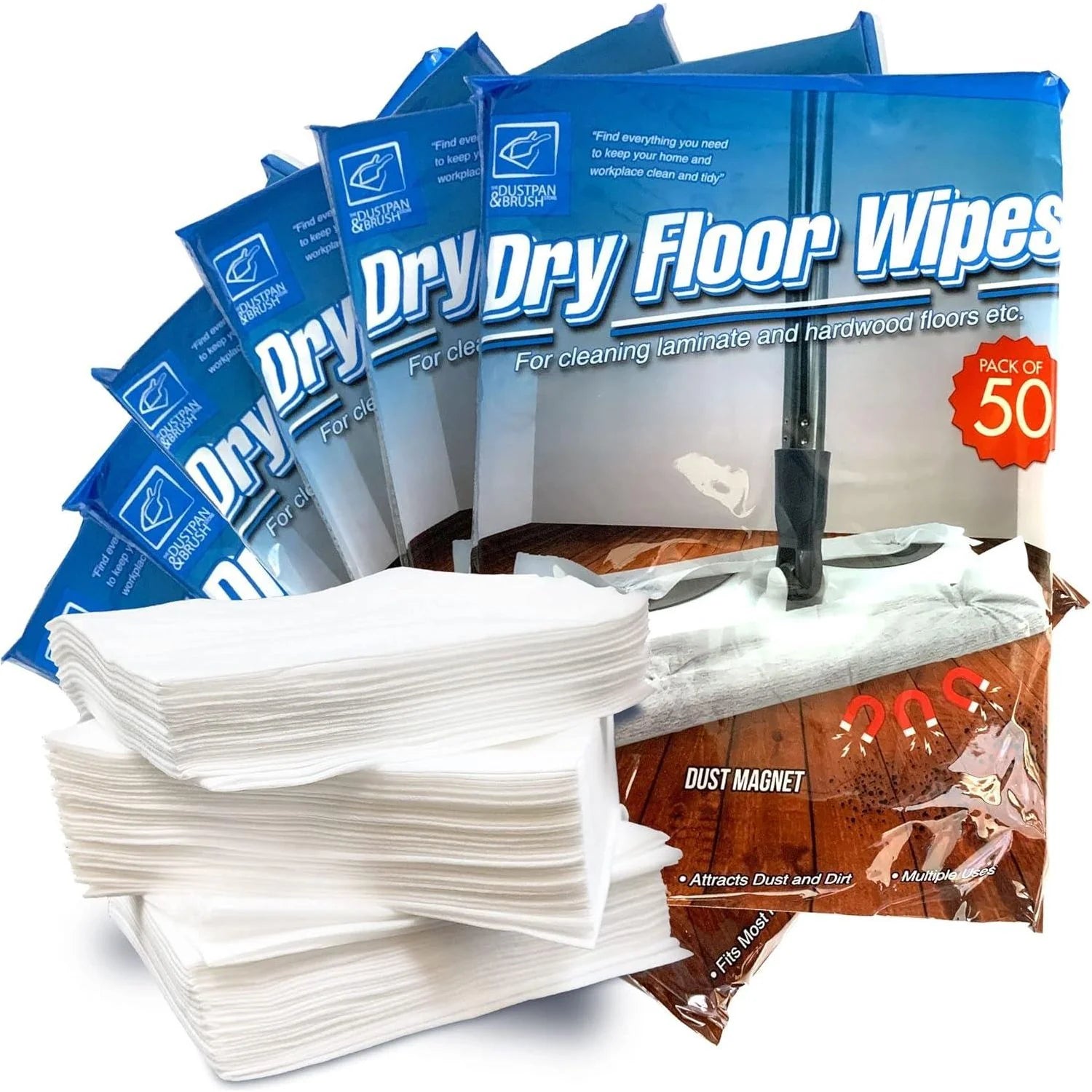 Dry Floor Mop Refill Cloths | Static Dust Mop Wipes