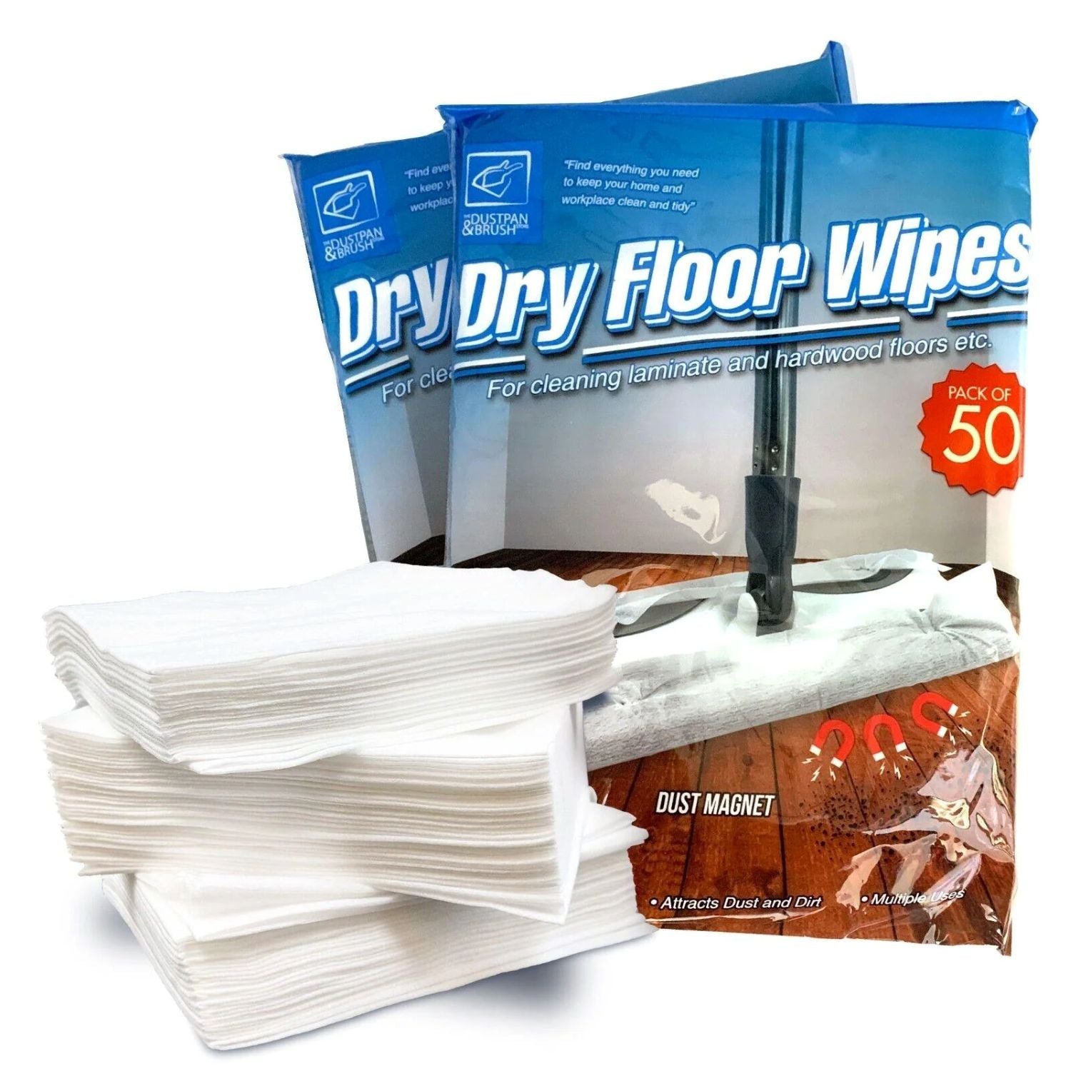Dry Floor Mop Refill Cloths | Static Dust Mop Wipes