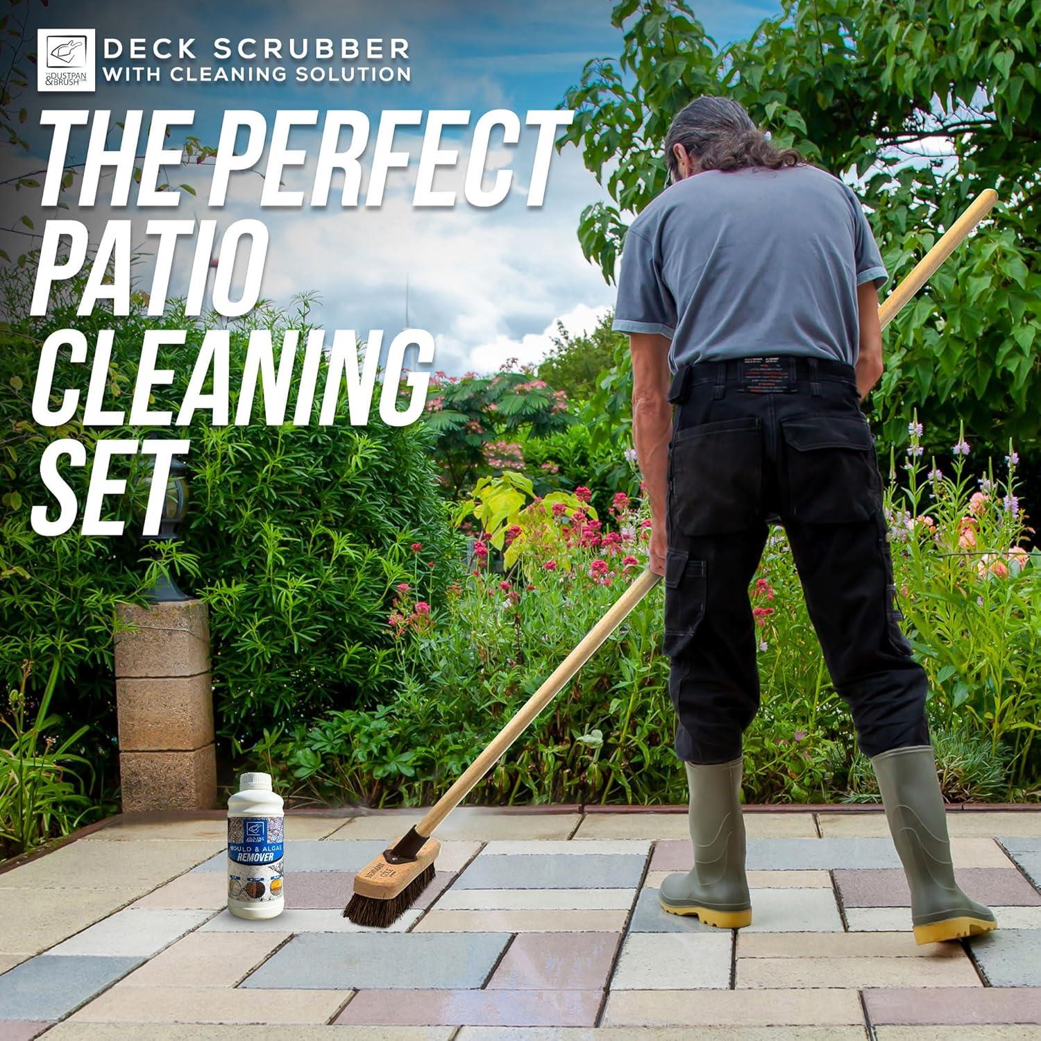 Patio Cleaning Set - Brush & Solution