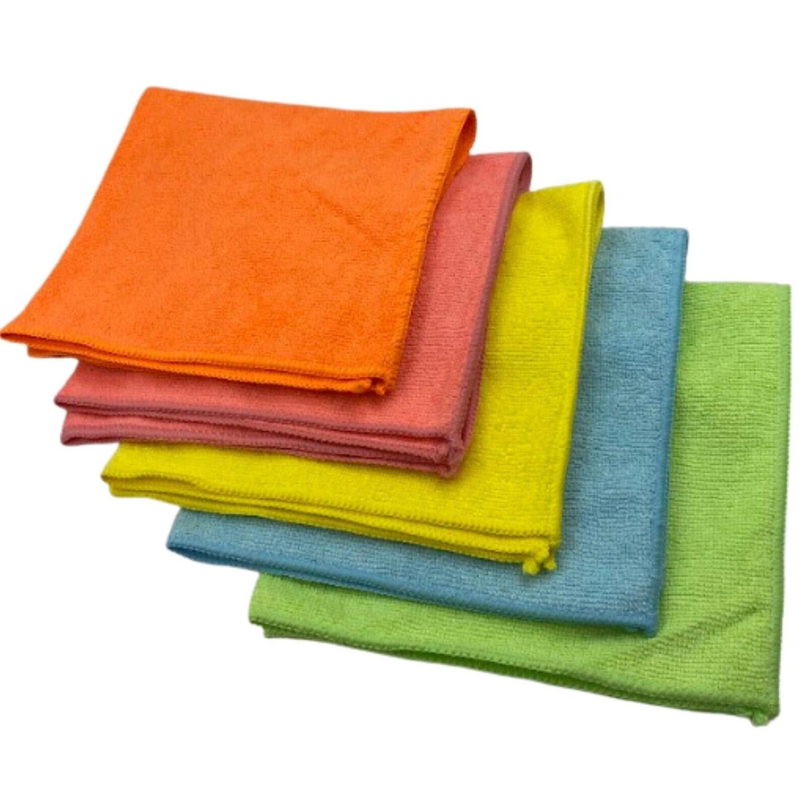 Large Microfibre Cloths Mixed Colours - Pack of 20