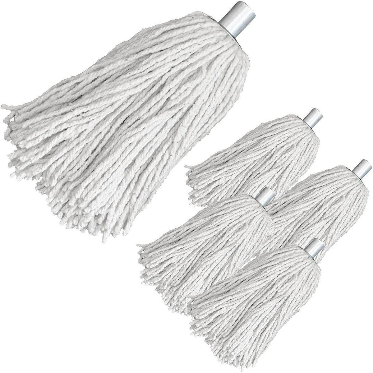 Cotton Mop with Galvanised Socket Fitting - 14 PY - Pack of 5