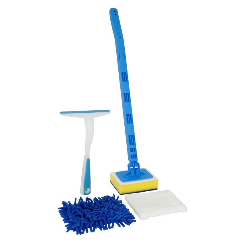 Tile Sponge Cleaner Bathroom Squeegee Extendable Handle