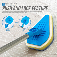 Telescopic Bathroom Mop - Tile Cleaning Kit