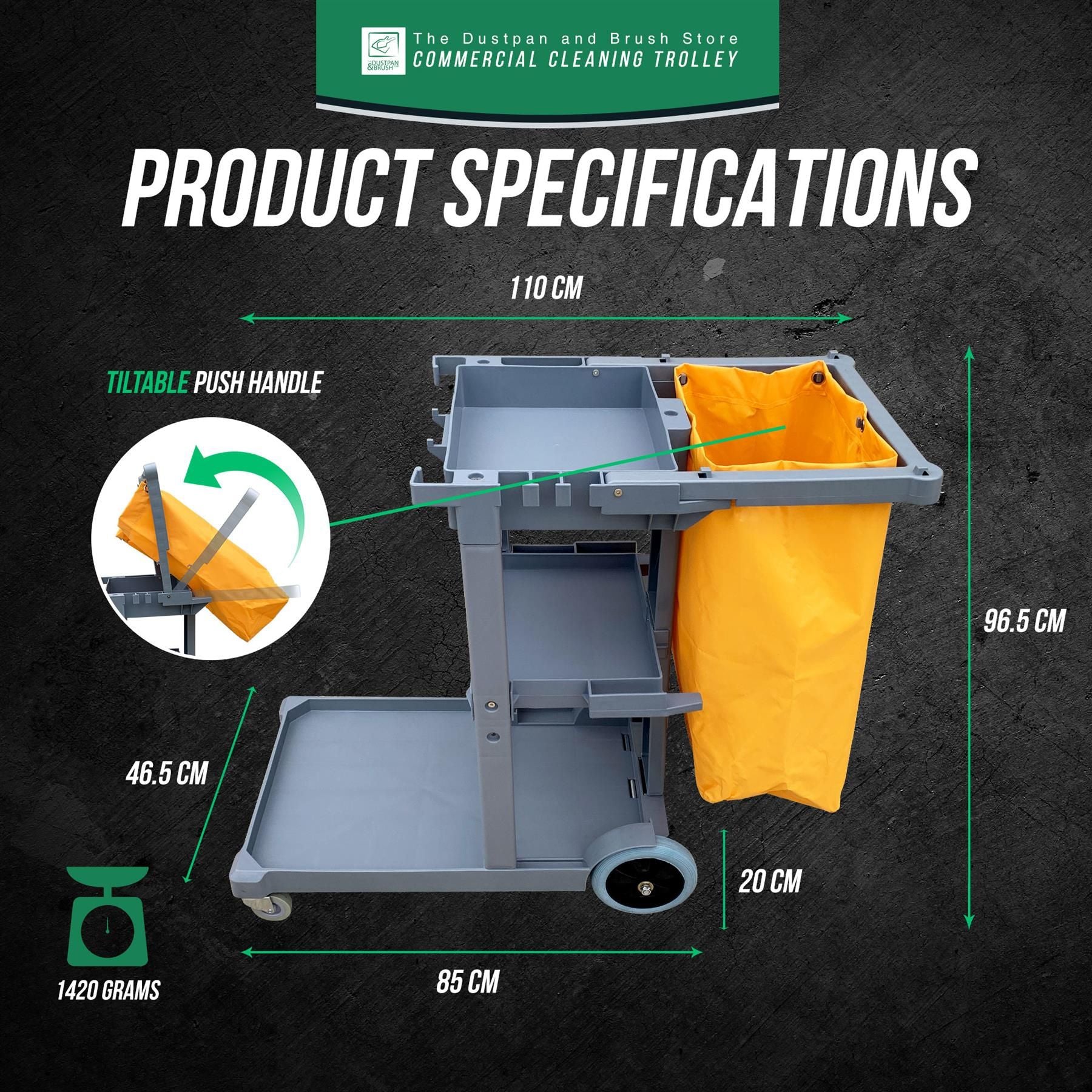 Cleaners / Janitor Cart / Trolley with Bag