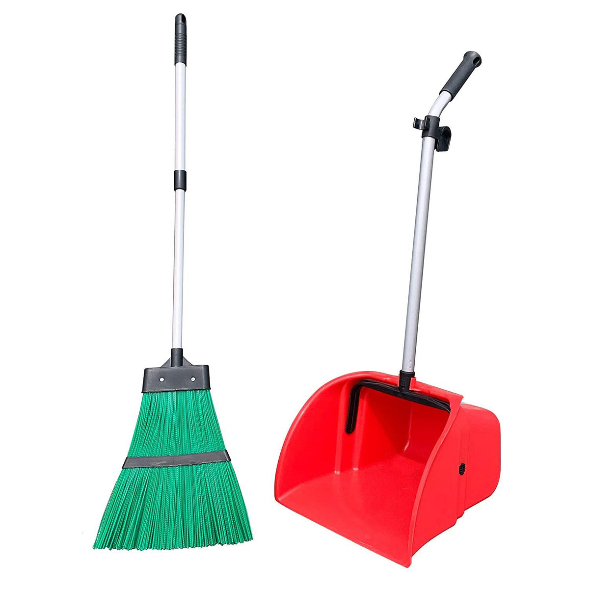 Long Handled Garden Dustpan and Brush Set