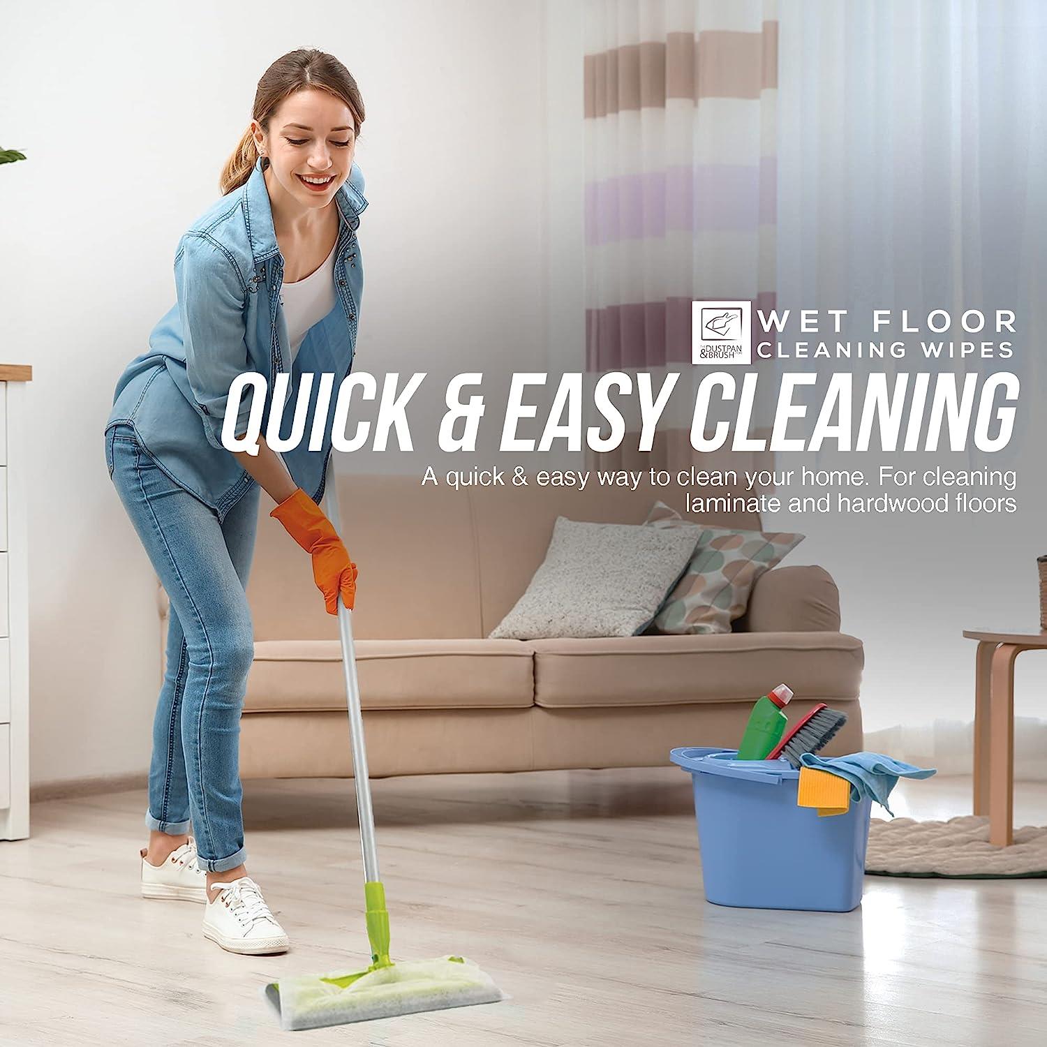 10 Packs of TDBS Wet Floor Wipe Cleaning Cloths