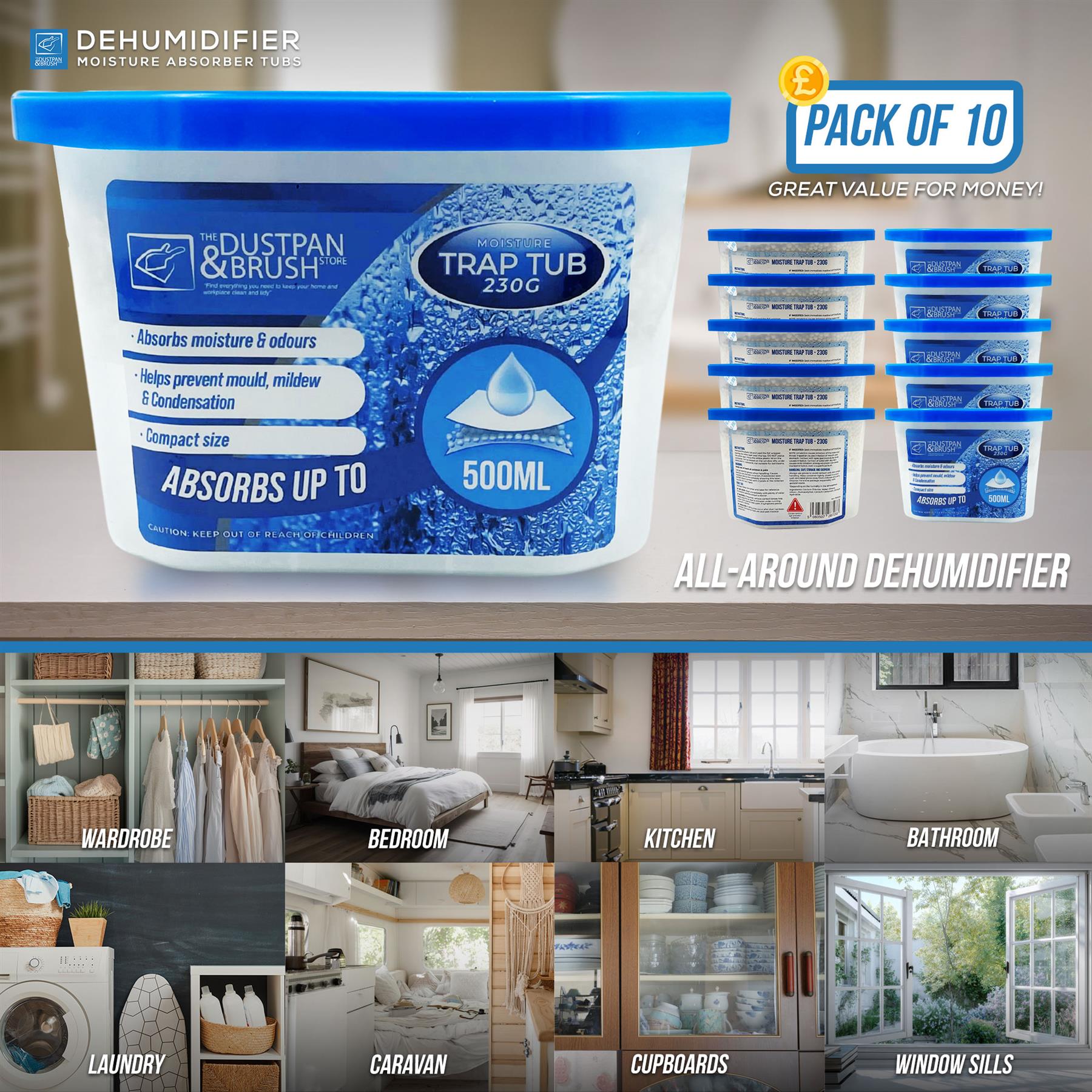 Moisture Trap Tub Pack of 10