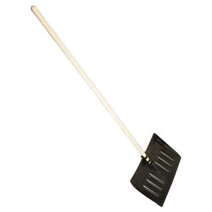 Plastic Snow Scoop Shovel Head and Wooden Handle