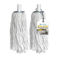Cotton Mop with Galvanised Socket Fitting - 10 PY - Pack of 2