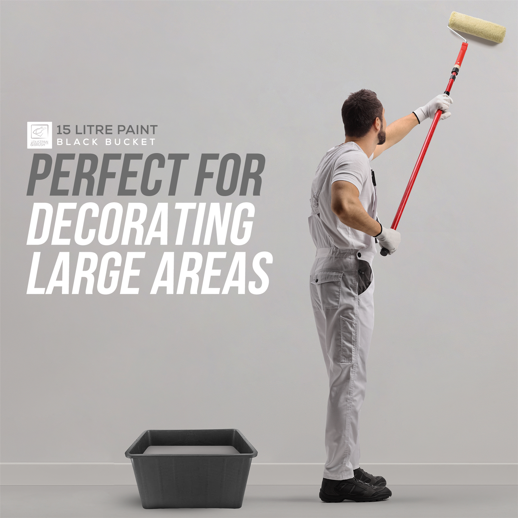 15L Paint Scuttle Bucket for Rollers & Window Cleaning - The Dustpan and Brush Store