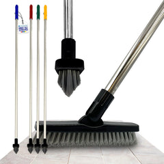 Angled Grout Brush with Colour Coded Handle on a white background - Handles available in blue, red, green and yellow 