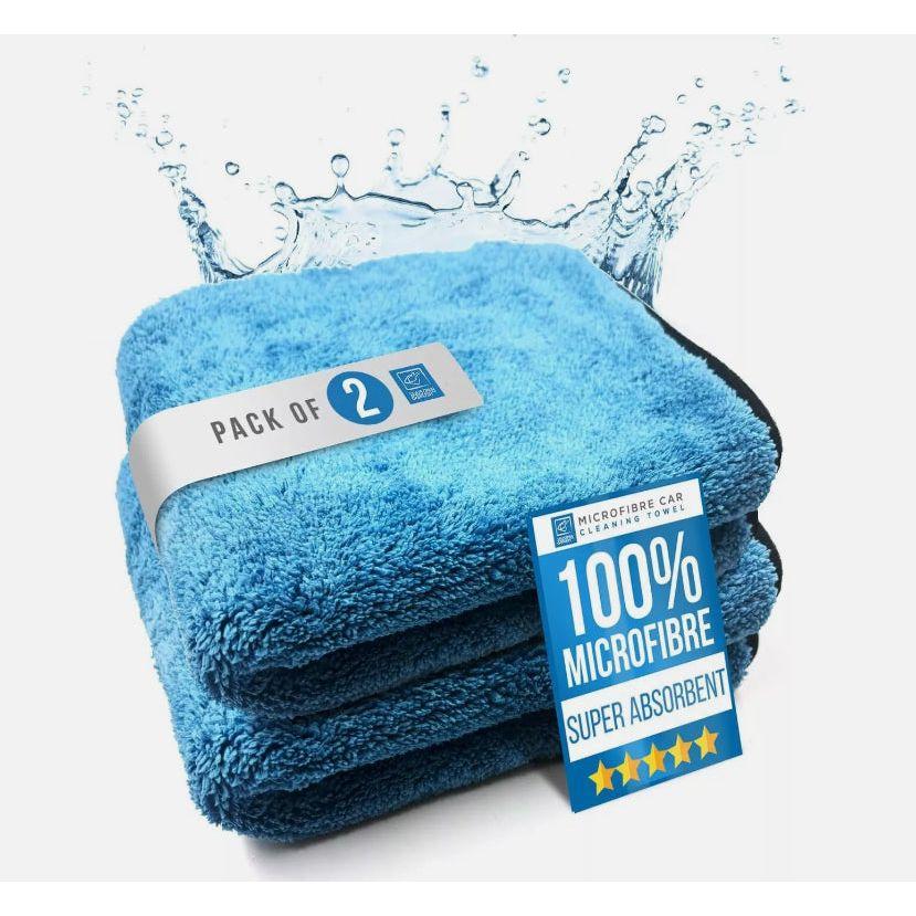 Thick Microfibre Drying Towel - 2 Pack