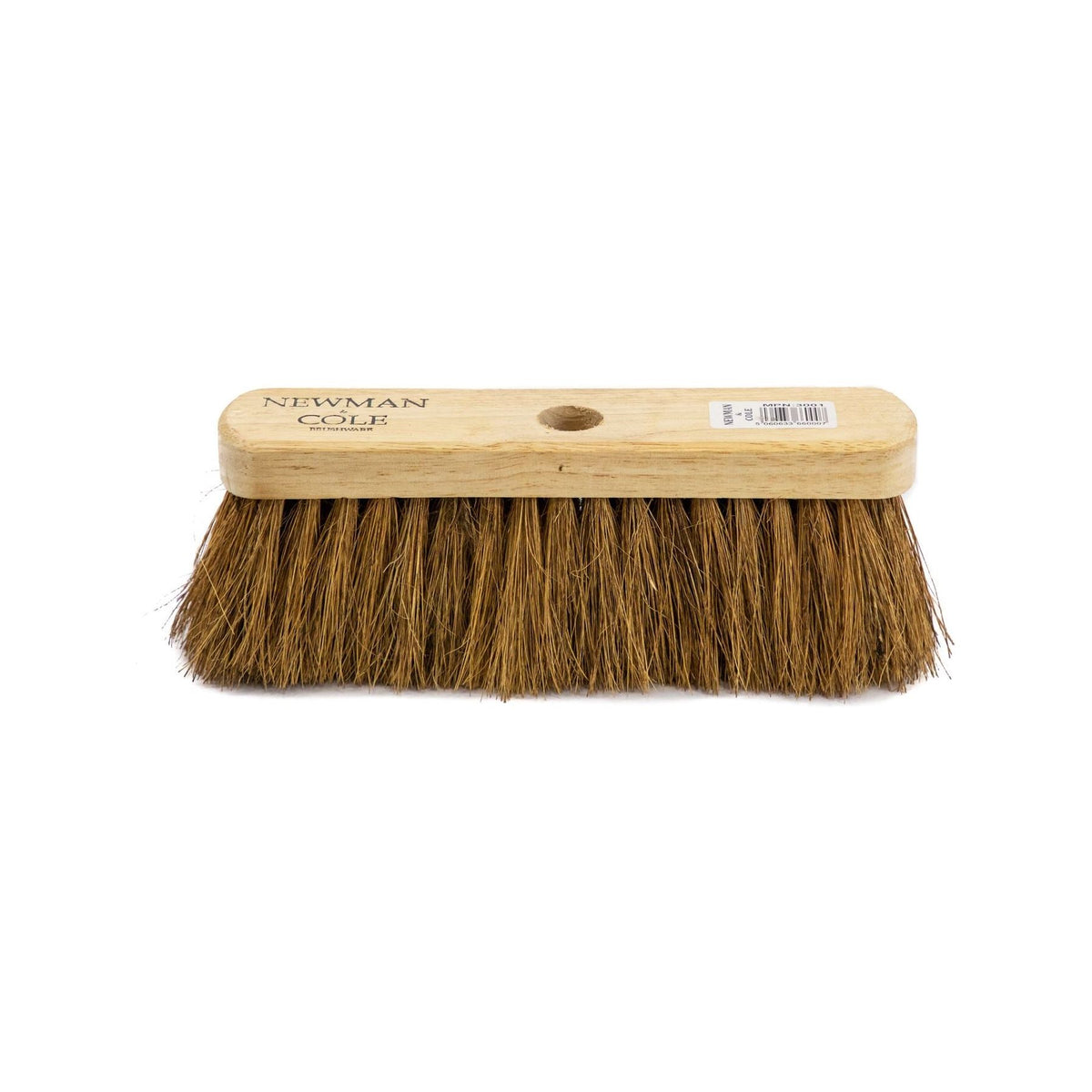 10" Newman and Cole Natural Soft Coco Broom Head with Hole