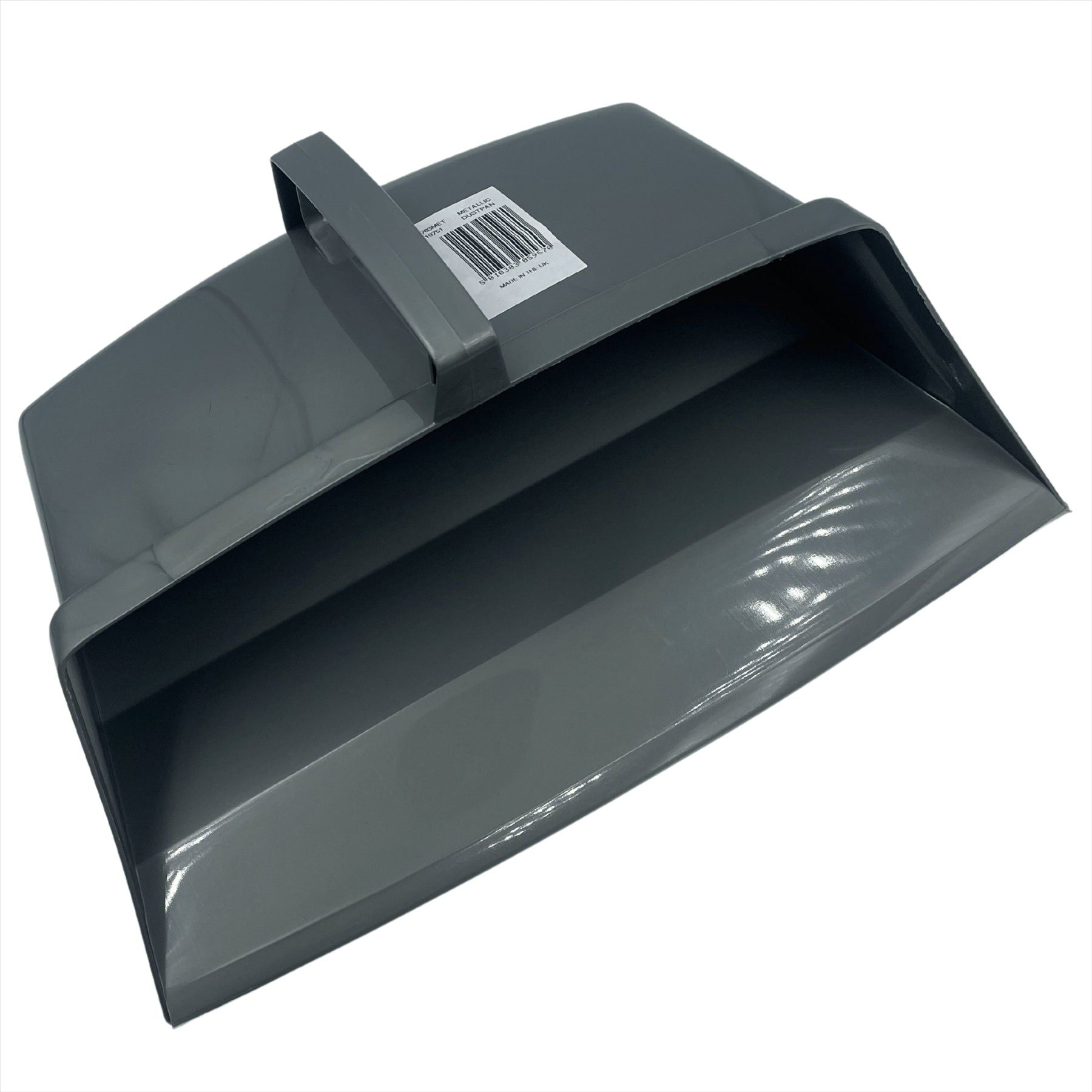 Addis Closed Hooded Plastic Dustpan in Silver / Grey