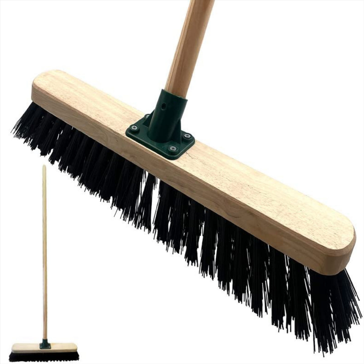 18" PVC Broom and Wooden Handle