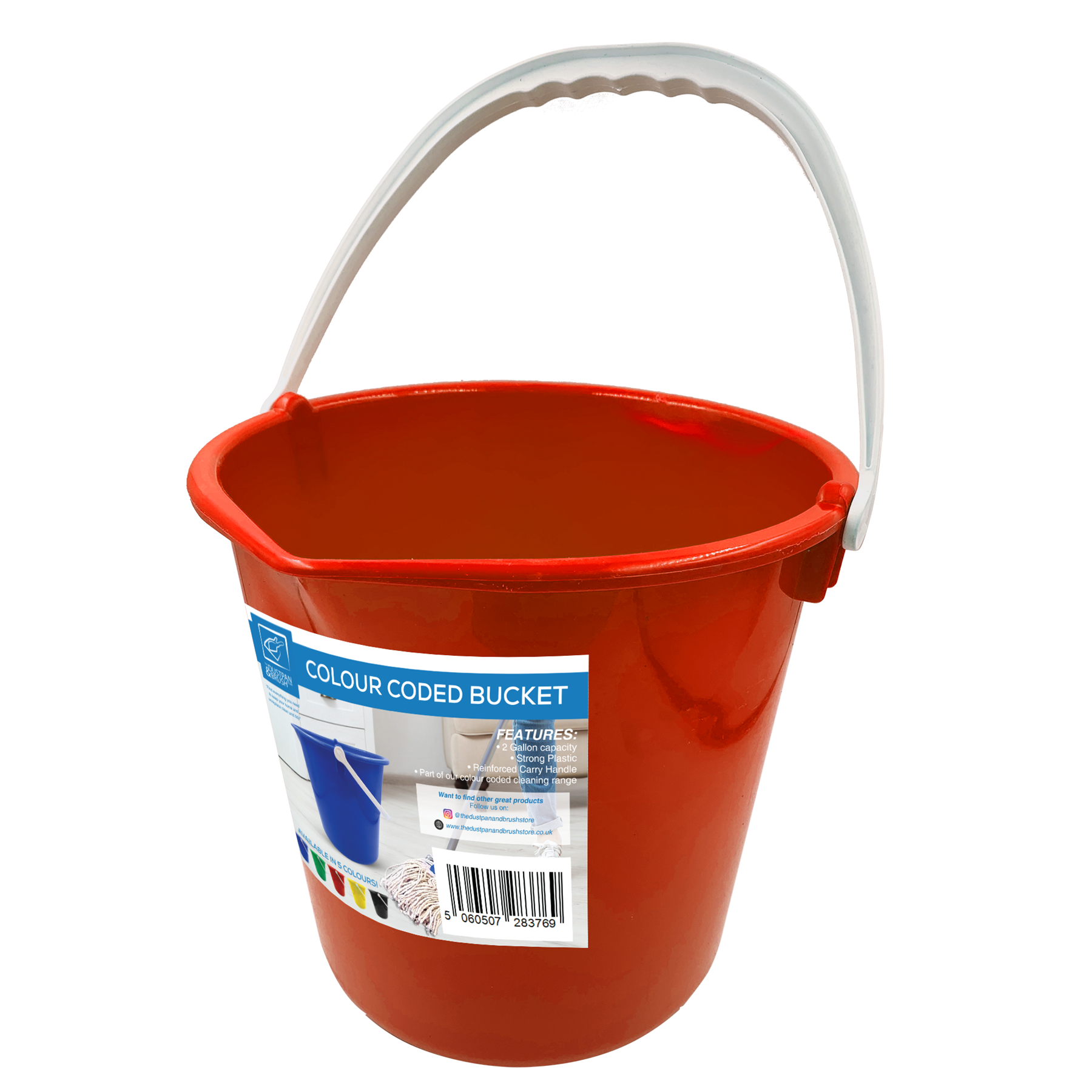 10L Red Bucket – The Dustpan and Brush Store