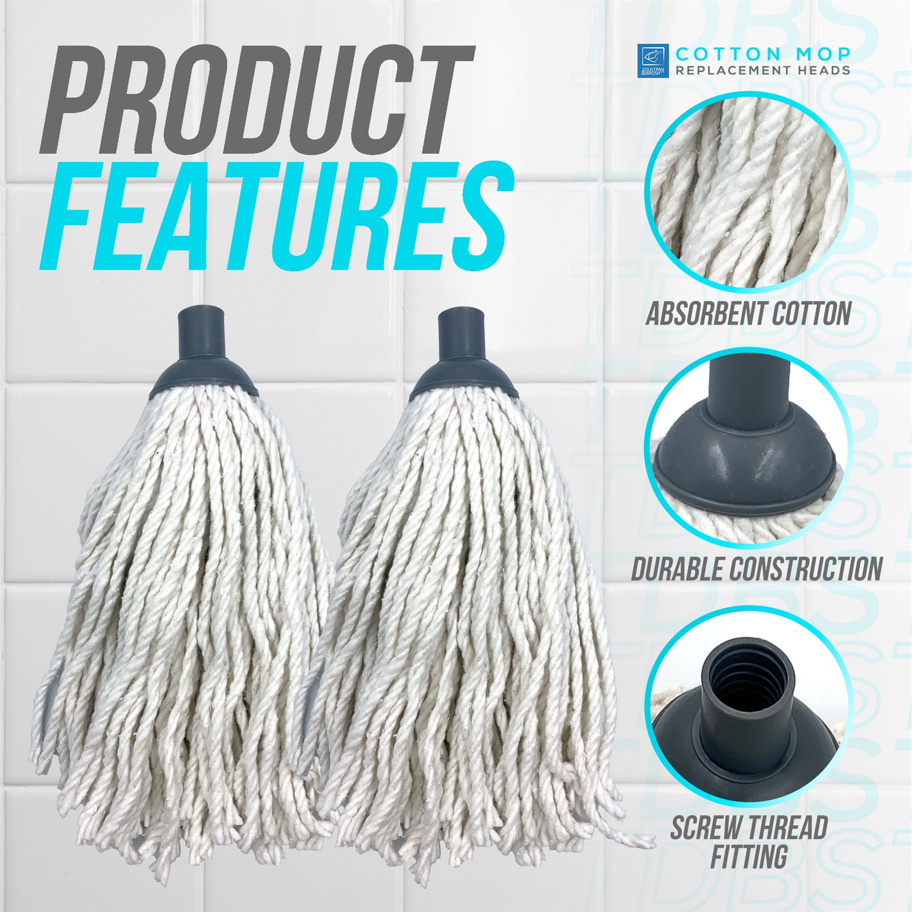 TDBS Cotton Mop Head (PACK of 2)