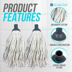 TDBS Cotton Mop Head (PACK of 2)
