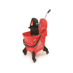 Red Large Heavy Duty Ergo 31L Kentucky Mop Bucket on Wheels with Wringer