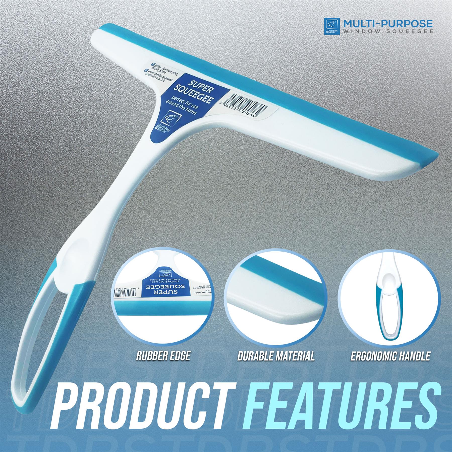 Window Squeegee Shower Screen Glass Cleaning Wiper Blade - The Dustpan and Brush Store
