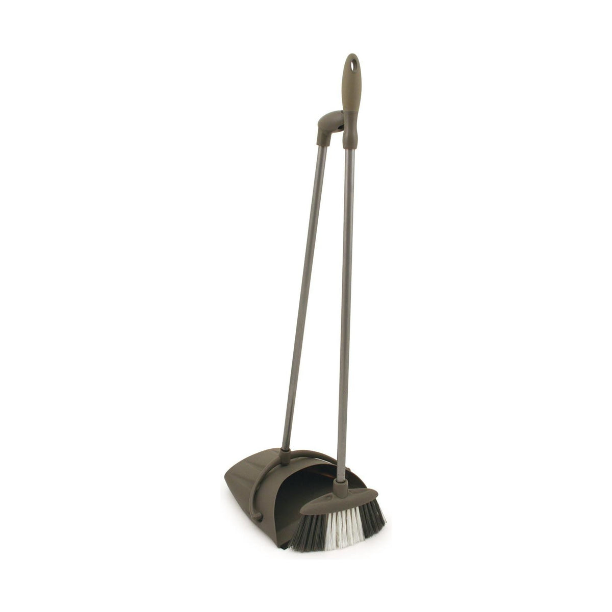 Long Handled Lobby Dustpan and Brush Set Strong Dust Pan and Soft Broom Indoor