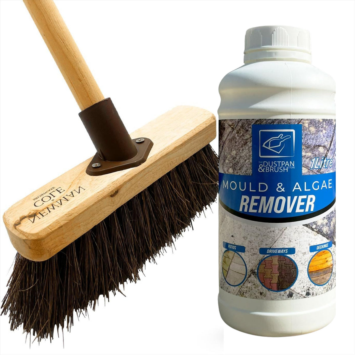 Patio Cleaning Set - Brush & Solution