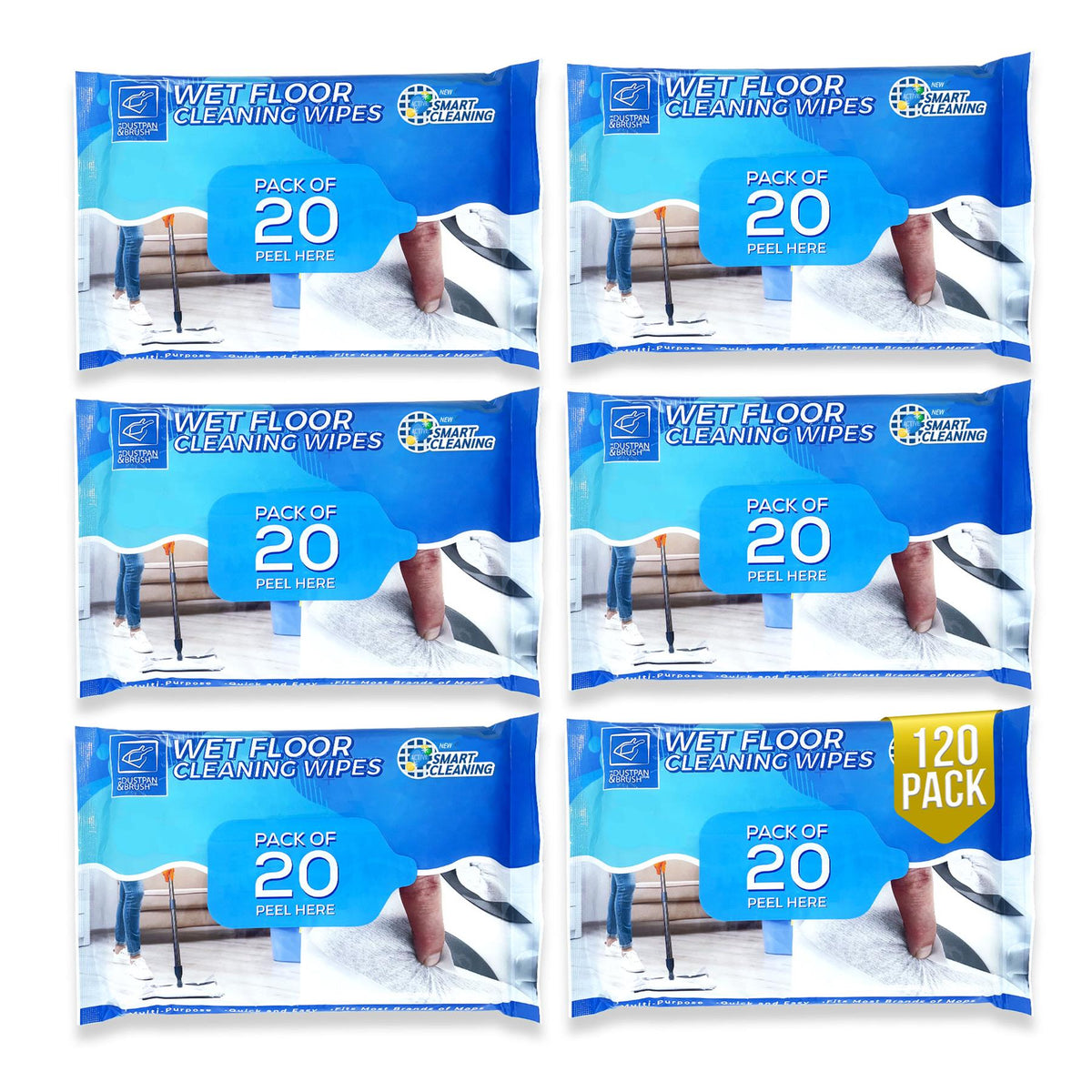 Wet Floor Cleaning Wipes – Disposable Multi-Surface Wipes - The Dustpan and Brush Store