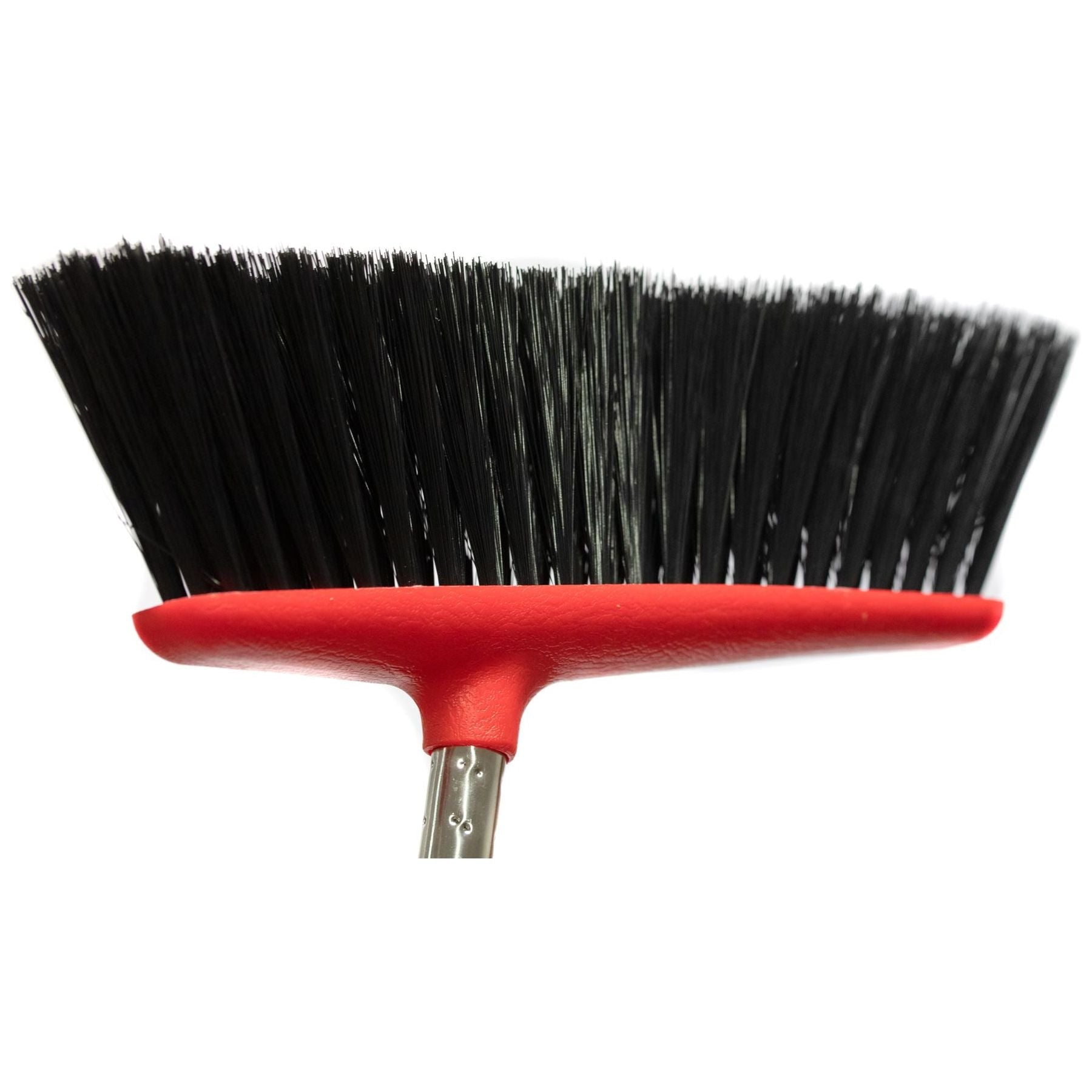 Long Multi Section Handle Dustpan and Brush Set - Red