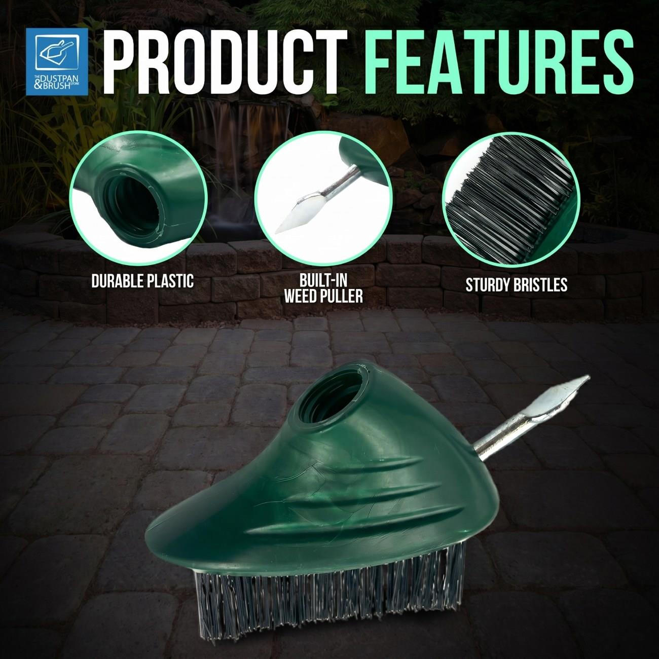 Replacement Weed Brush Head – Steel Wire Joint & Patio Cleaner - The Dustpan and Brush Store
