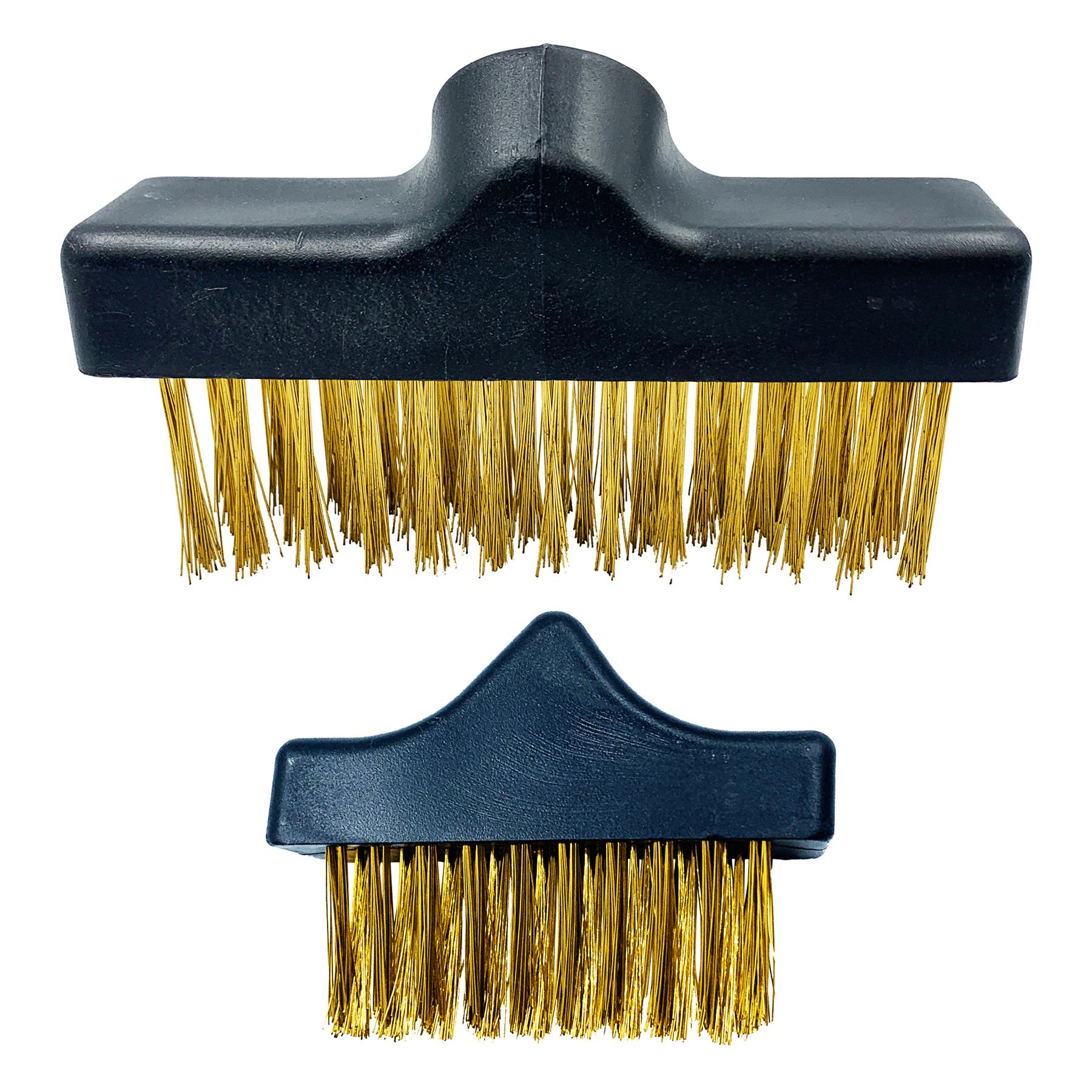 Replacement Brush Heads - Black Weed Wire Brush & Decking Head Set