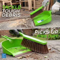 Large Outdoor Garden Dustpan and Brush Set - The Dustpan and Brush Store