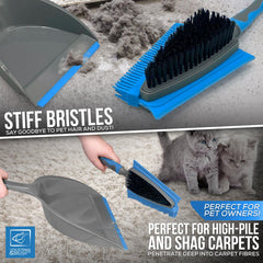 4 in 1 Rubber Dustpan and Brush Set