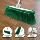 TDBS Colour Coded Green Broom Head & Handle