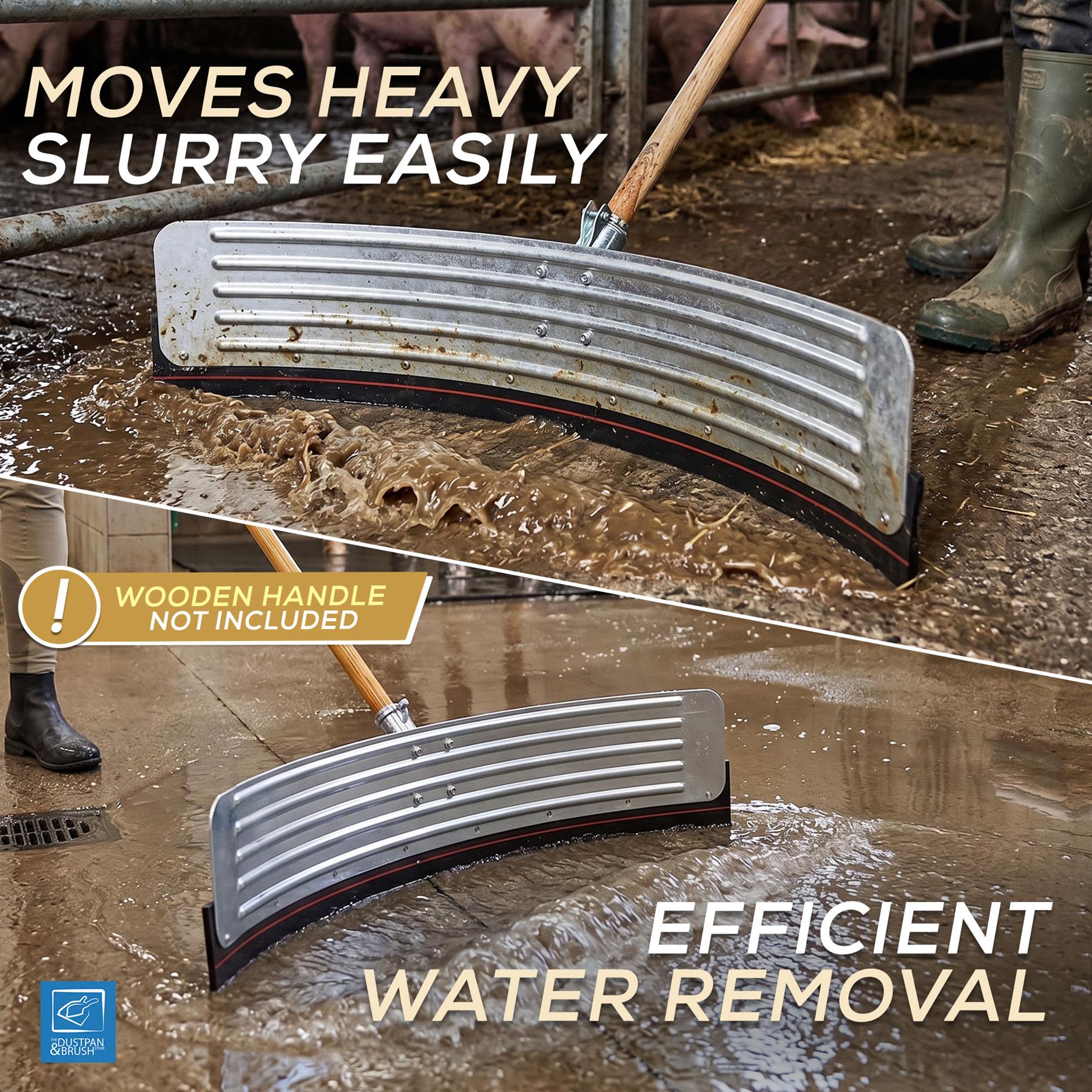 Farm tool for moving heavy slurry efficiently with text highlighting features.